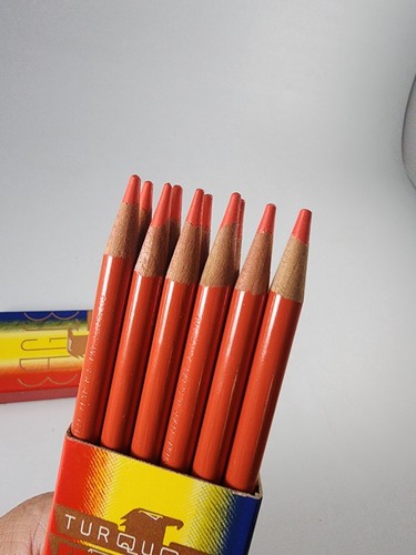 Caja de 11 lápices de colores color prisma turquesa águila rojo carmín 926 - Imagen 10 de 12