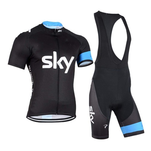 Men Cycling Jersey and Bib Shorts Suit Bike Team Kit Short Sleeve
