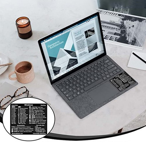 30Pcs Windows+ Word/Excel /Adobe Photoshop Keyboard Guide Shortcut Stic-i- - Photo 8/12