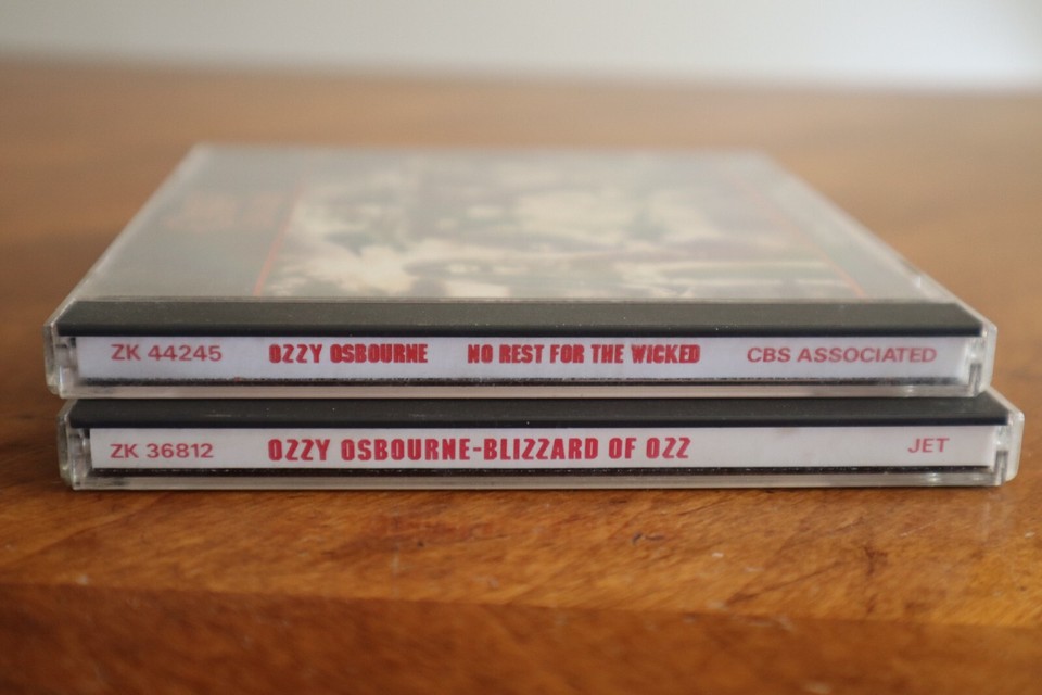 CD Lot Ozzy Osbourne No Rest for the Wicked CD 1988 Blizzard Of Oz
