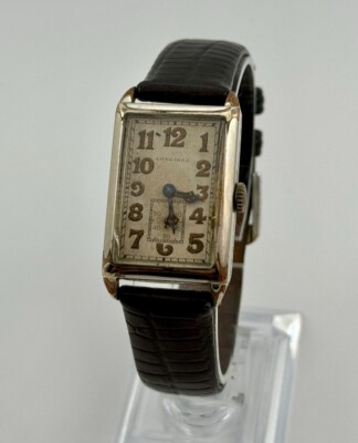 【レア】SLOW HAND Sing シング 90%タングステン 2BA Vintage Longines 1929 Tank High Grade 9.47L Movement, All Original