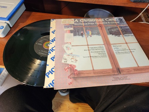 A CHRISTMAS CARD BIRCHWOOD POPS ORCHESTRA & CHORUS STEREO RECORD ALBUM - Picture 2 of 4