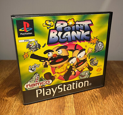 PS1 - POINT BLANK (Ex Blockbuster Rental) / + Anleitung / PAL