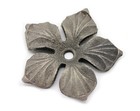 UHRIG Zierrosette Zierblume aus Schmiedeeisen, Rosette für z.B. Zaun, Geländer 
