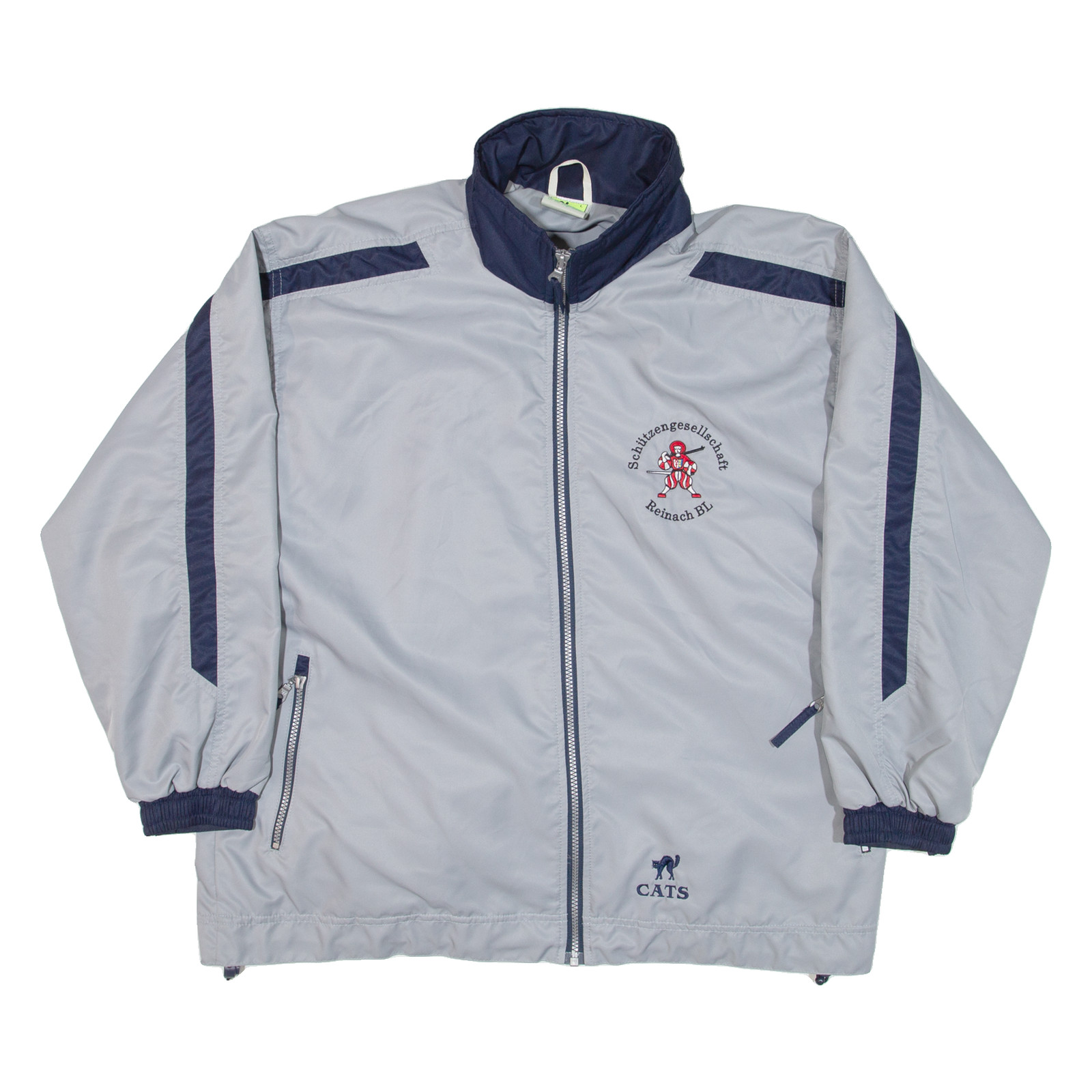 Chaqueta deportiva CATS para hombre gris nailon L