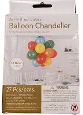 Air Filled Latex Balloon Chandelier