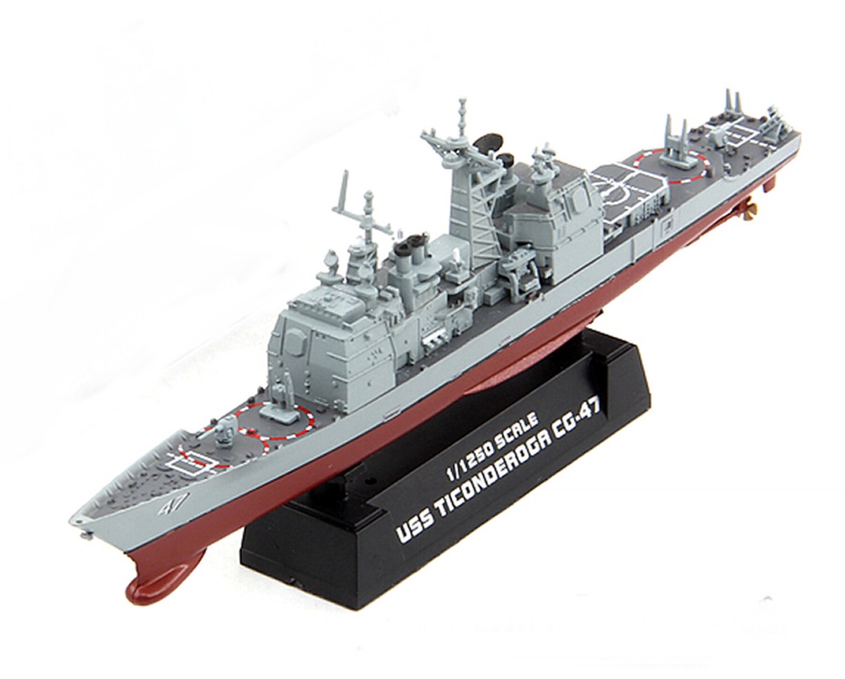 (未使用･未開封品)　Easy Model Warship 1:1250 - USS Ticonderoga Cruiser CG-47 - EM37401 ar3p5n1 Easy Model 1/1250 USS CG-47 Ticonderoga Cruiser Plastic