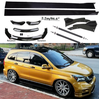 Front Bumper Lip Spoiler Diffuser Splitter Rear Side Skirt For Honda Pilot