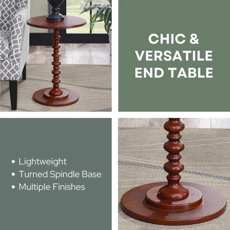 Convenience Concepts Spindle End Table 24.25" H X 17.75" W, Wood Frame Material - Image 4 of 4