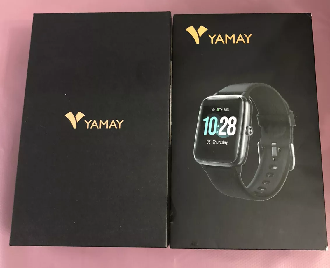 YAMAY Smart Watch for iPhone Android with Heart Rate Sleep Monitor
