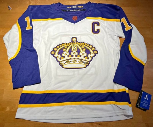 NHL Anze Kopitar #11 Los Angeles Kings Reverse Retro genäht Trikot Large Neu mit Etikett