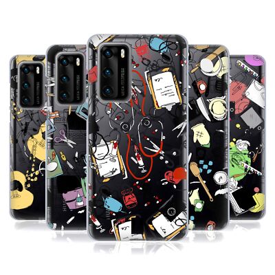 HEAD CASE DESIGNS DOODLE PROFESSIONS SOFT GEL CASE FOR HUAWEI PHONES 4