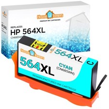 1PK Fits HP 564XL Cyan Ink Cartridge for HP Deskjet 3070a 3520 3521 3522 3526