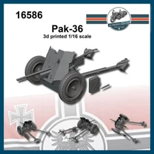 FC Model Trend 1/16 Pak 36 Anti-tank Gun 3D Printed Kit