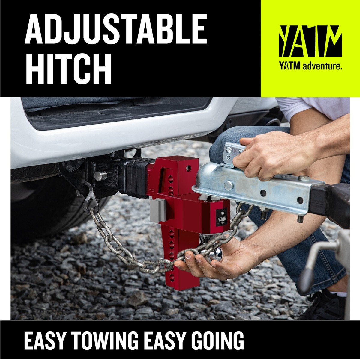 Airbird Anti-Rattle Adjustable Trailer Hitch Ball Mount, 2-Inch Receiver, 5 Inch Drop, 2 And 2-5/16-Inch Balls, 18,000 LBS, Truck Hook Dual Balls Mount For Towing RVs And Motorcycles, Ball Mounts - Canada