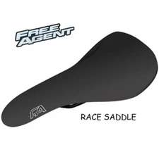 Free Agent Race BMX Bike Saddle Bicycle Seat Padded Standard Rail Mount New