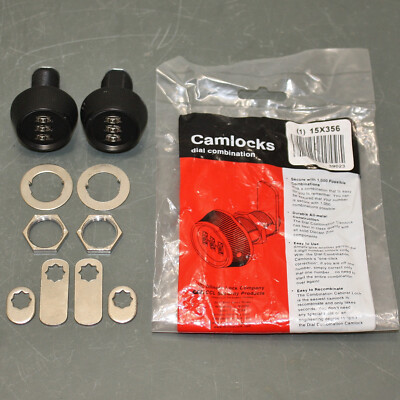 (2) CCL Camlocks Keyless Combination Cam Locks 39023, 3 Digit Code