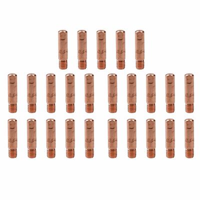 1 shroud & 25 x 0.6mm Round Contact Tips MIG Welding Binzel Style MB15 Torch