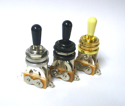 3-Wege Kippschalter LP Typ Nickel, Schwarz oder Gold