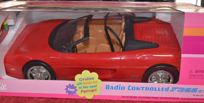 Barbie RC FERRARI F355 GTS Controlled Red Car R/C Convertible