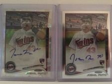 JOSMIL PINTO, 2014 Topps Chrome On-Card Auto RC Atomic Refractor 5/10 +base Auto