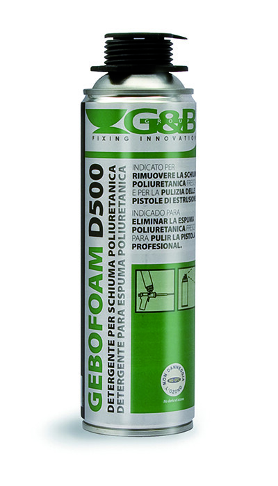2 x Pulitore Detergente GEBOFOAM D500 da ml.500 per schiume poliuretaniche
