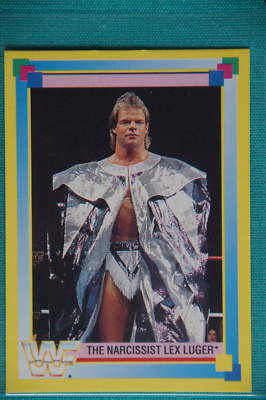 Carte à Collectionner Lex Luger – WWF Merlin 1993 – N°100 – Édition Allemande – Excellent