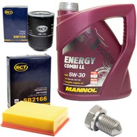 MotoröL Filter Set 5W30 4 Liter + ÖLablassschraube FüR Audi A4 Avant B6 1.8 T