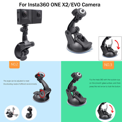 Suction Cup Holder 180°Desktop Stand Mount Holder for Insta360