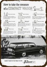 1960 Ford Falcon Tudor Station Wagon Vintage Look Decorative Replica Metal Sign