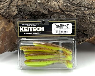 Keitech 4'' Easy Shiner Hot Brownie 10cm 5g 7 Stück Gummiköder Gummifisch Köder