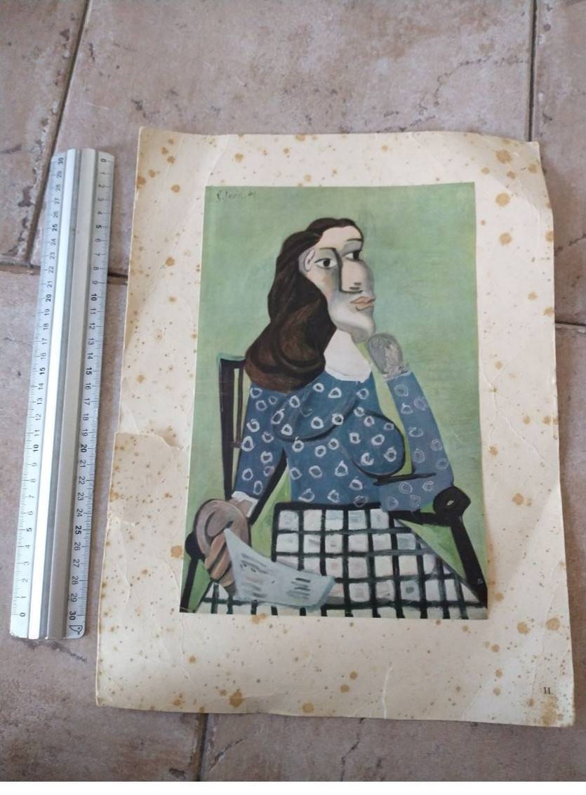 Pablo Picasso La Mujer A Corpiño Azul 1ere Edition
