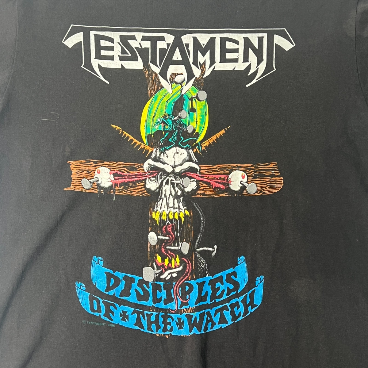 testament vintage ビンテージTシャツ L メタル VTG Testament 1988 Disciples of the Watch Shirt Size L Metal Band