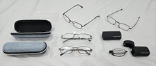 Reading Glasses 3 Pair 1.00 with 2 Cases, 2 Folding Pair 1.50 with 2 Cases