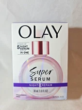 Olay Super Serum Night Repair 5 Serums in 1 - Fragrance Free - ( 1.0 FL OZ)