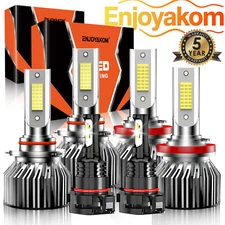 For Chevy Suburban 2018-2020 6x LED Headlight+Fog Light Bulb High&Lo Beam White