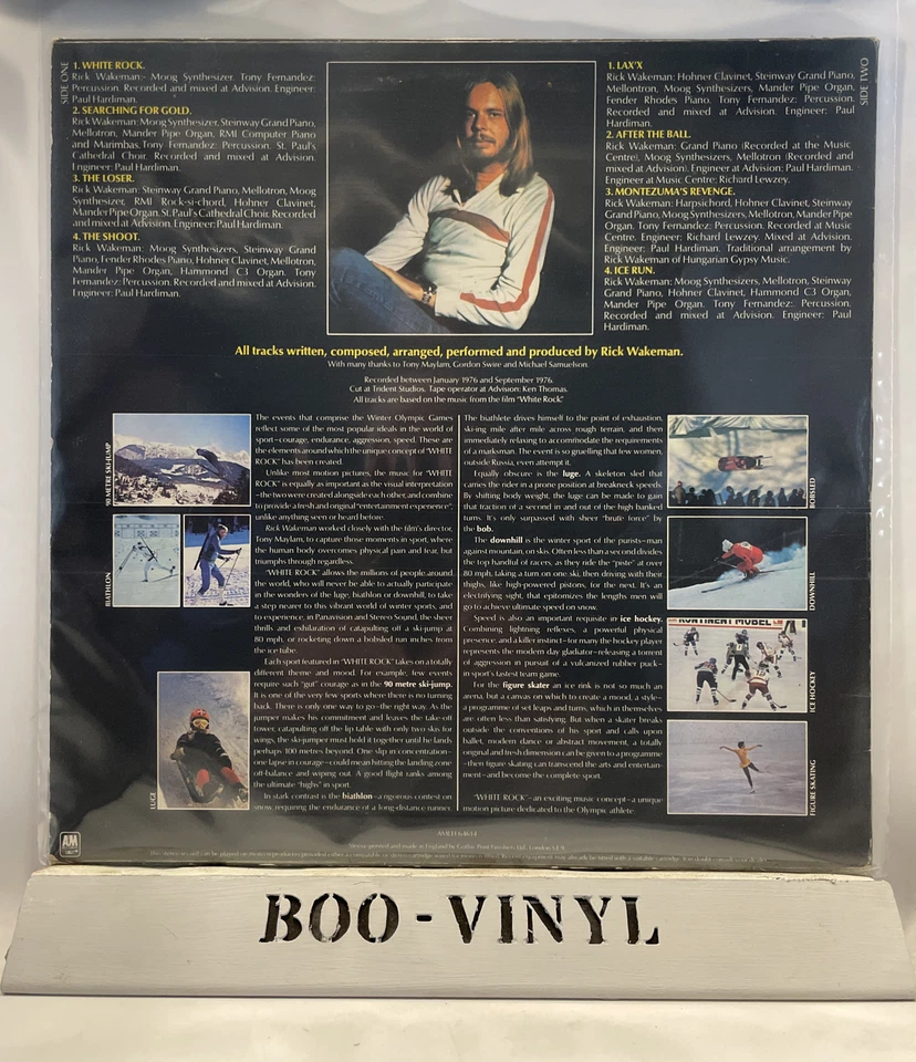 RICK WAKEMAN - 'WHITE ROCK / A&M records 1977 A1-B1 EX / VG + - Imagem 2 de 4