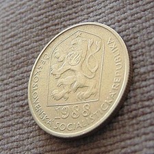 Monety, moneta ponad 20 HALERU, 1988 rok!!! Czechosłowacja!!!