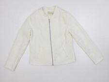 Indigo Womens Ivory Jacket Blazer Size 8 Textured