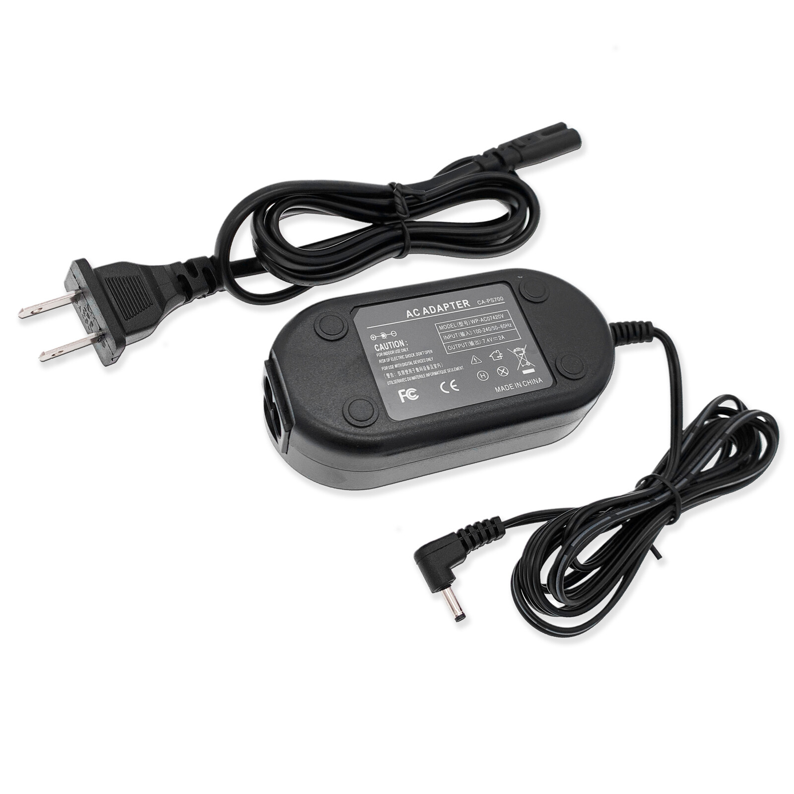 AC Power Adapter for Canon EOS Digital Rebel XTi T1i T3i XS XSi Elura 40 MC 50