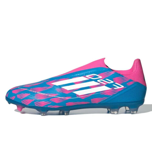 Adidas Herren blau & pink F50 League schnürlos FG Fußballschuhe UK 9 NEU