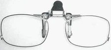 Devardi Glass~Aero-Pro Optics Clip-on Flip-up Magnifier Glasses 2 X ~Lampwork 
