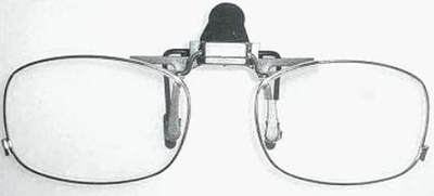 Devardi Glass~Aero-Pro Optics Clip-on Flip-up Magnifier Glasses 2.5 X ~Lampwork 