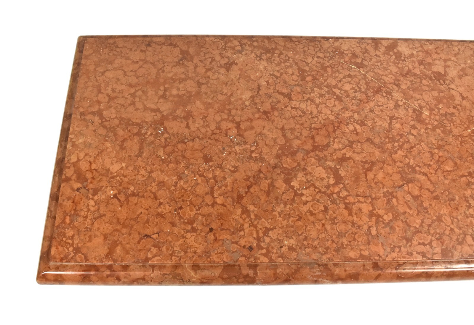 Vintage Modern Italian Red Marble Coffee Table by Stone International