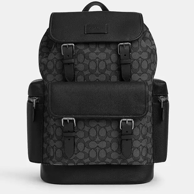 NWT Coach CT016 Men's Spring Backpack In Signature Jacquard Bag