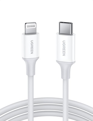 UGREEN Lightning zu Typ-C Kabel, 1m, Weiß