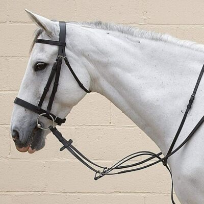 Horse Masters Adjustable Leather Running Martingale