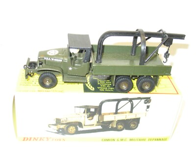 DINKY TOYS, GMC grue wrecker militaire lot 7 dépannage