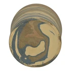 Niloak Mission Swirl 1910-24 Vintage Hand Made Art Pottery Tan Blue 8" Vase