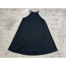 Forever 21 Dress Womens S Black Halter Neck Mini A-Line Sleeveless Solid Basic